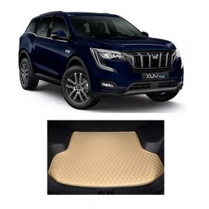 7D Car Trunk/Boot/Dicky PU Leatherette Mat for	XUV700  - Beige